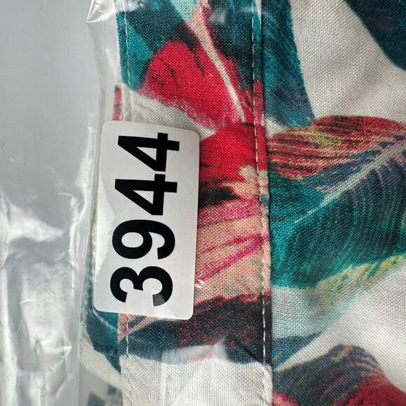 ONIA Pants Women Extra Small White Leaf Mila Cover Up Resort Beach Tropical Boho - Picture 15 of 15